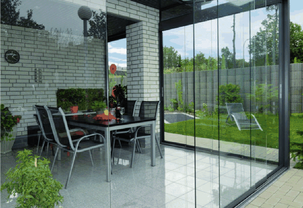Glasschiebewände